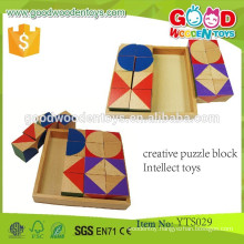 Educational Wooden Block Sets Creative Puzzle Block Intellect Blocks Toys